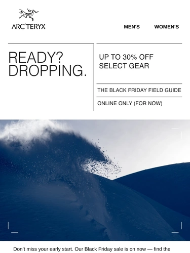 Arc'teryx Sale Announcement