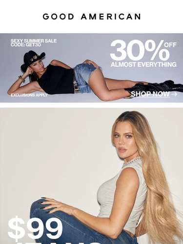 Good American Sale Announcement
