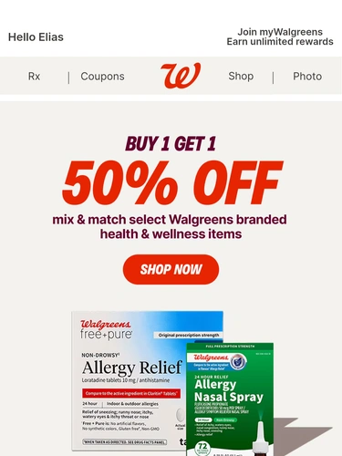 Walgreens Email