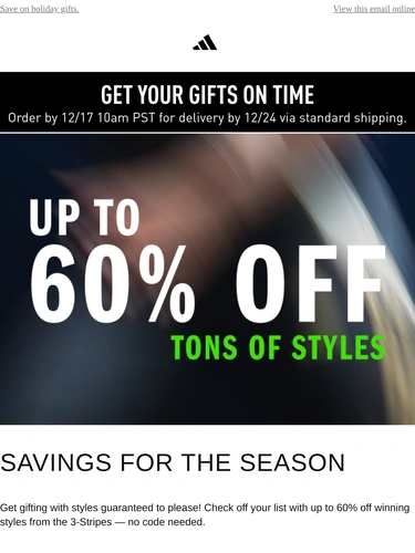 Adidas Sale Announcement