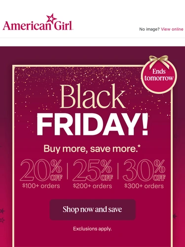 American Girl Sale Announcement