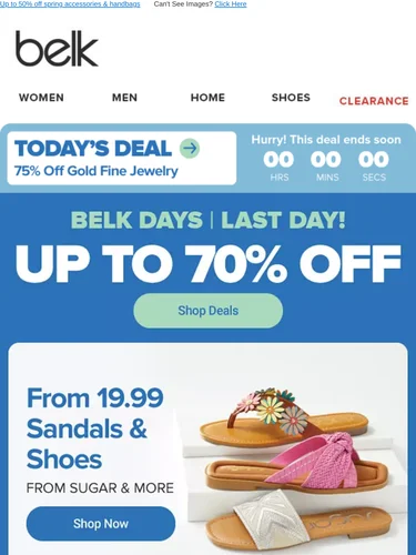 Belk Sale Announcement