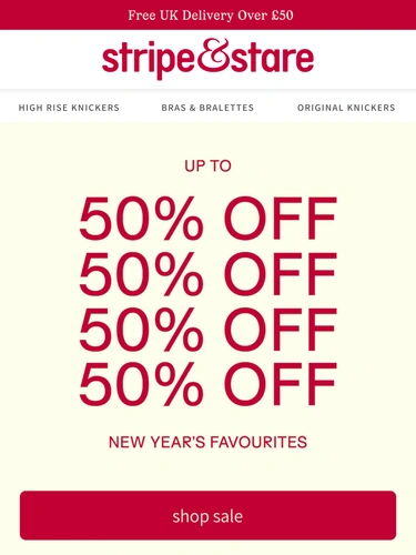 Stripe and Stare Sale Announcement
