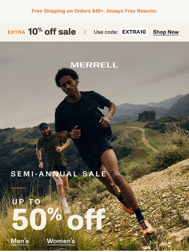 Merrell Sale Announcement