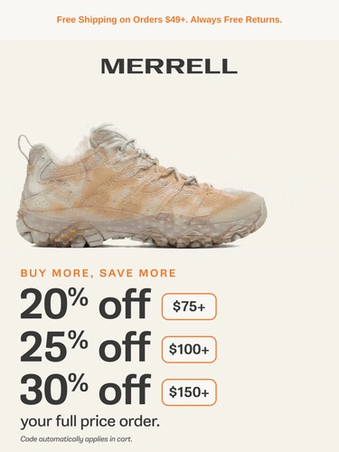 Merrell Sale Announcement