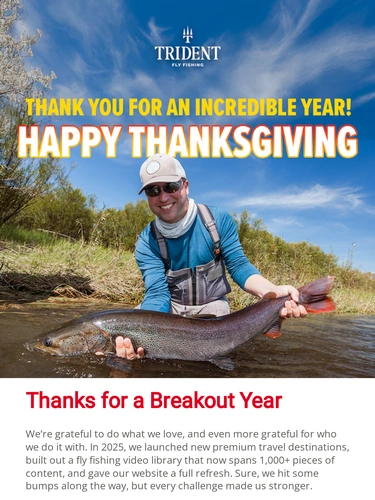 Trident Fly Fishing Sale Announcement