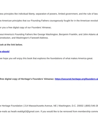 Heritage Foundation Loyalty Program
