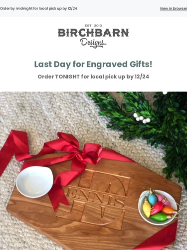 BirchBarn Designs Holiday Campaign