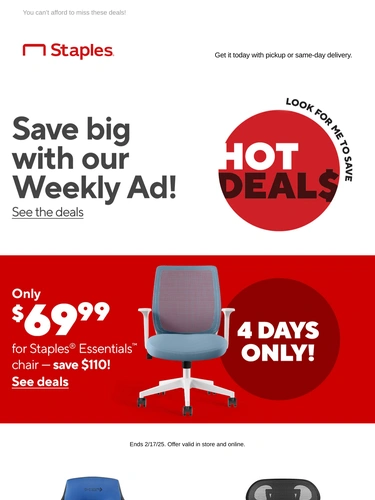 Staples Sale Announcement