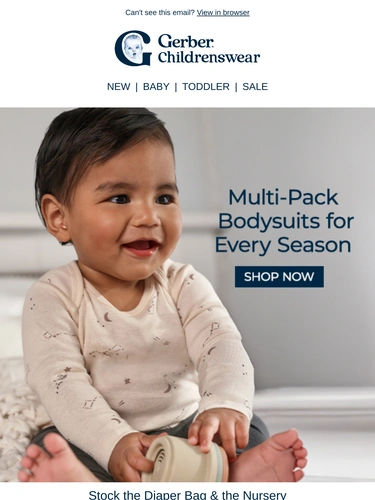 Gerber Childrenswear Sale Announcement