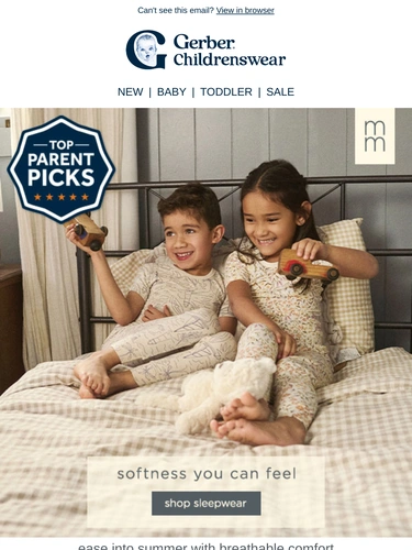 Gerber Childrenswear Newsletter