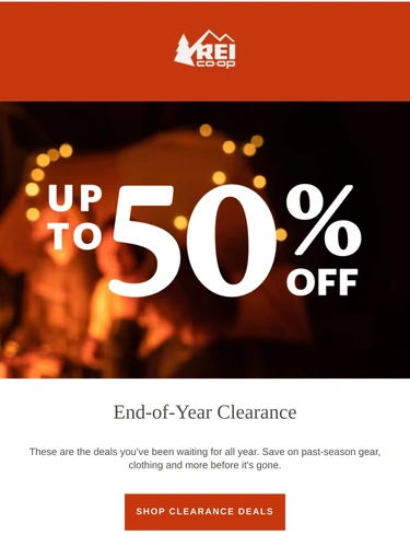 REI Sale Announcement