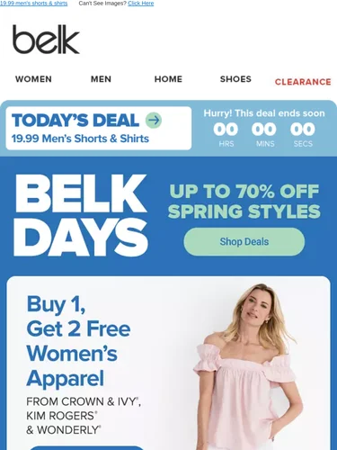 Belk Sale Announcement