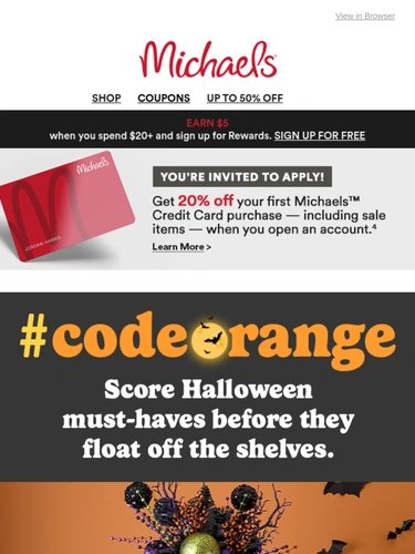 Michaels Sale Announcement