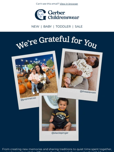 Gerber Childrenswear Holiday Campaign