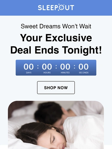 Sleepout Sale Announcement