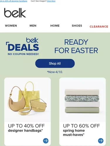 Belk Sale Announcement