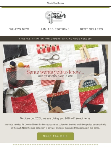 Brooklyn Haberdashery Holiday Campaign