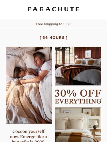 Parachute Home Sale Announcement