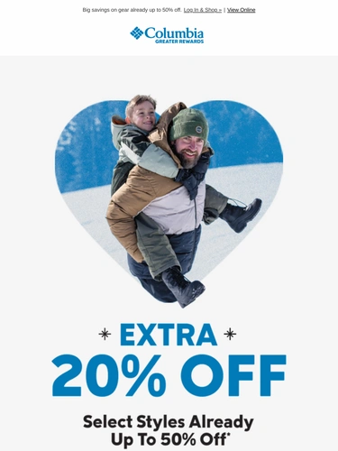 Columbia Sportswear Sale Announcement