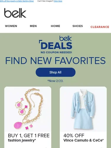 Belk Sale Announcement