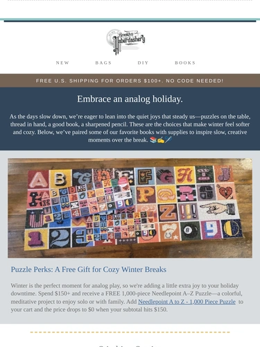 Brooklyn Haberdashery Newsletter