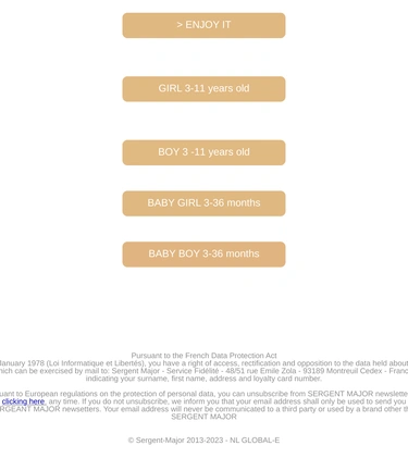 Sergent Major Sale Announcement