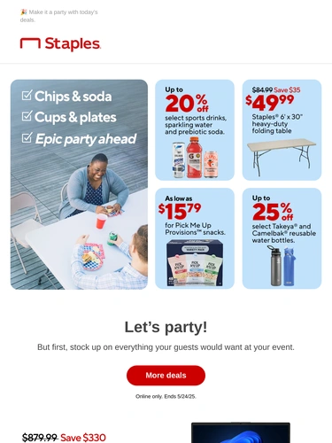 Staples Sale Announcement