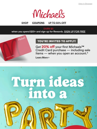 Michaels Newsletter