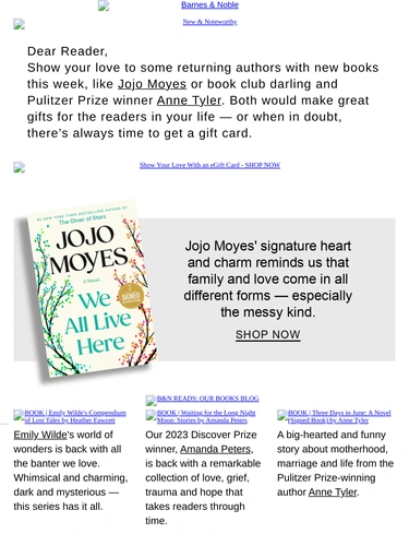 Barnes & Noble Newsletter