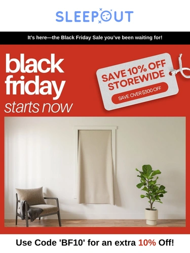 Sleepout Sale Announcement