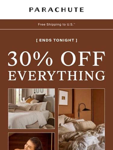 Parachute Home Sale Announcement