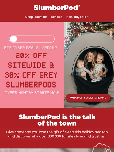 SlumberPod Holiday Campaign