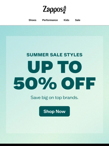Zappos Sale Announcement