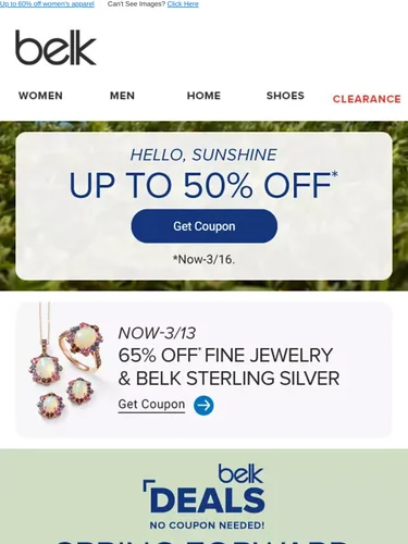 Belk Sale Announcement
