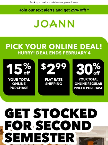 Joann Sale Announcement