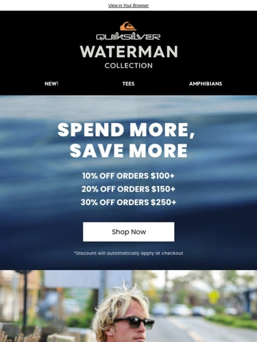 Quiksilver Sale Announcement