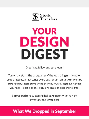 Stock Transfers Holiday Campaign