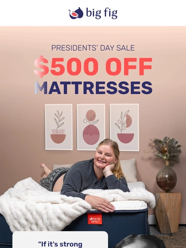 Big Fig Mattress Sale Announcement
