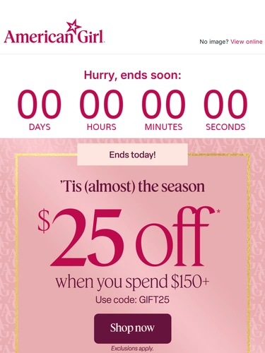American Girl Sale Announcement