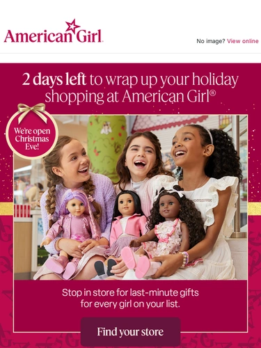 American Girl Sale Announcement