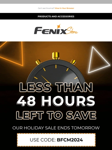 Fenix Store Sale Announcement