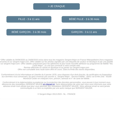 Sergent Major Sale Announcement