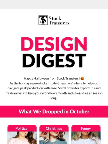Stock Transfers Holiday Campaign