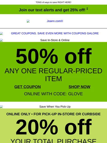 Joann Sale Announcement