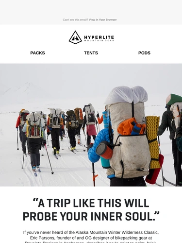 Hyperlite Mountain Gear Newsletter
