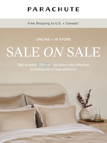 Parachute Home Sale Announcement