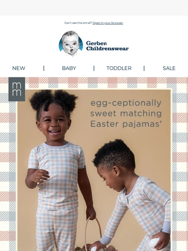 Gerber Childrenswear Sale Announcement