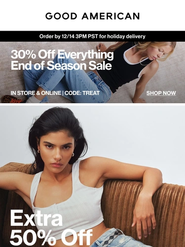 Good American Sale Announcement