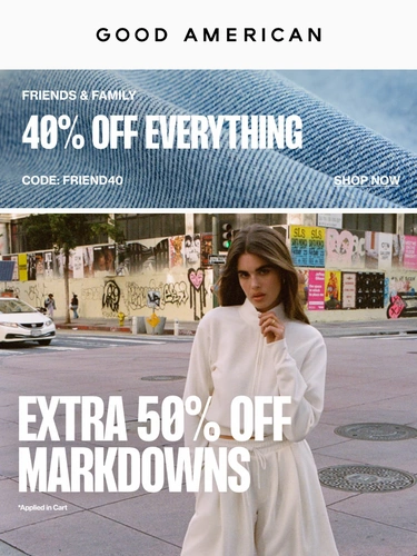 Good American Sale Announcement